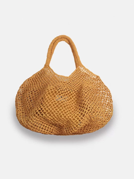 Bolso Rafia Ocre